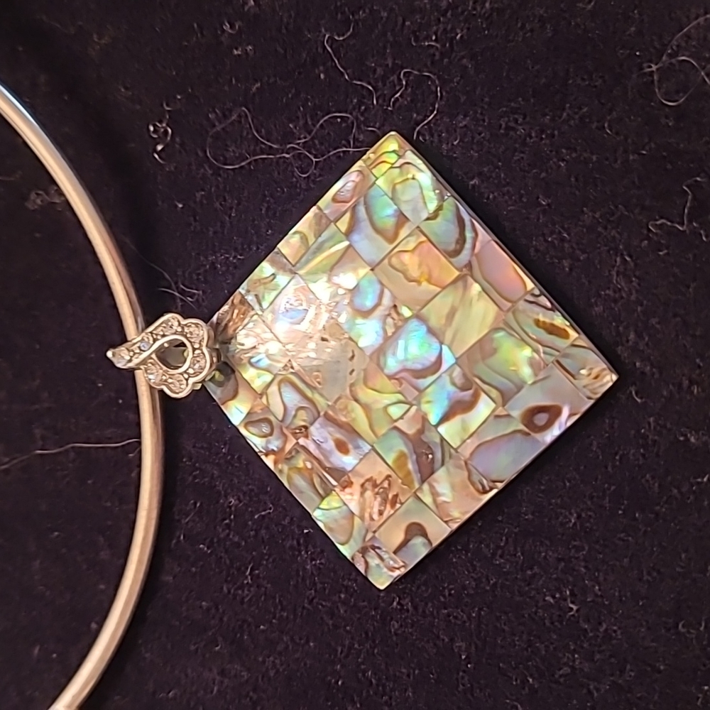 Multicolored Triangle Pendant - Picture 2 of 4